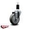 Service Caster 4'' Gray Poly Wheel Swivel 1-3/8'' Expanding Stem Caster SCC-EX20S414-PPUB-138 - alternate 3